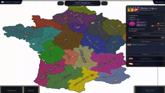 Карта Франции для AoC 2