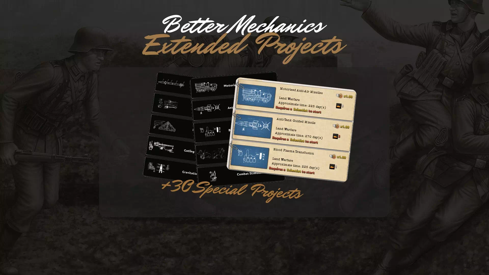 Better Mechanics : Extended Projects (HoI 4)