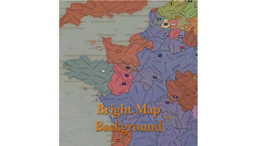 Bright Map Background