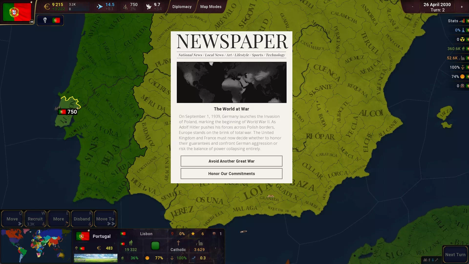 AoH 2 DE: Event Template Newspaper