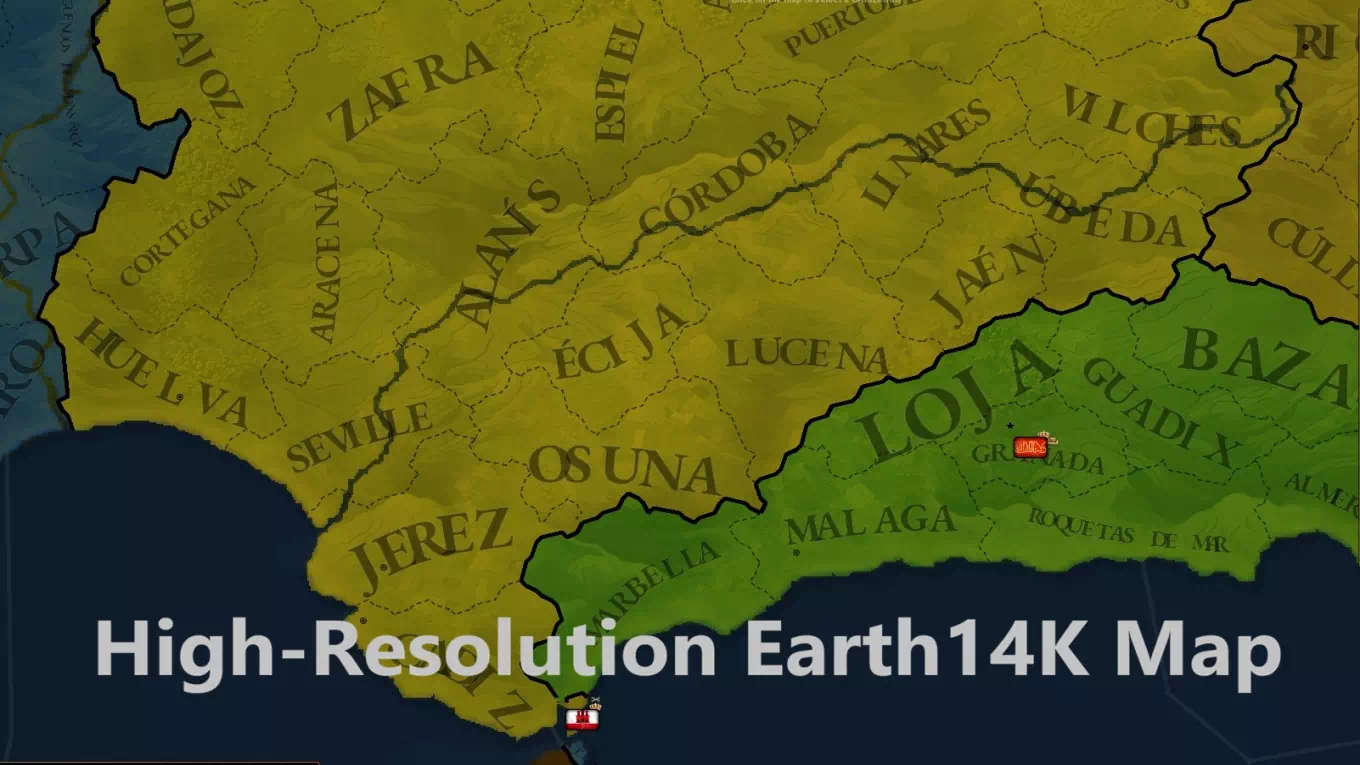 AoH 2 DE: High-Resolution Earth14K Map
