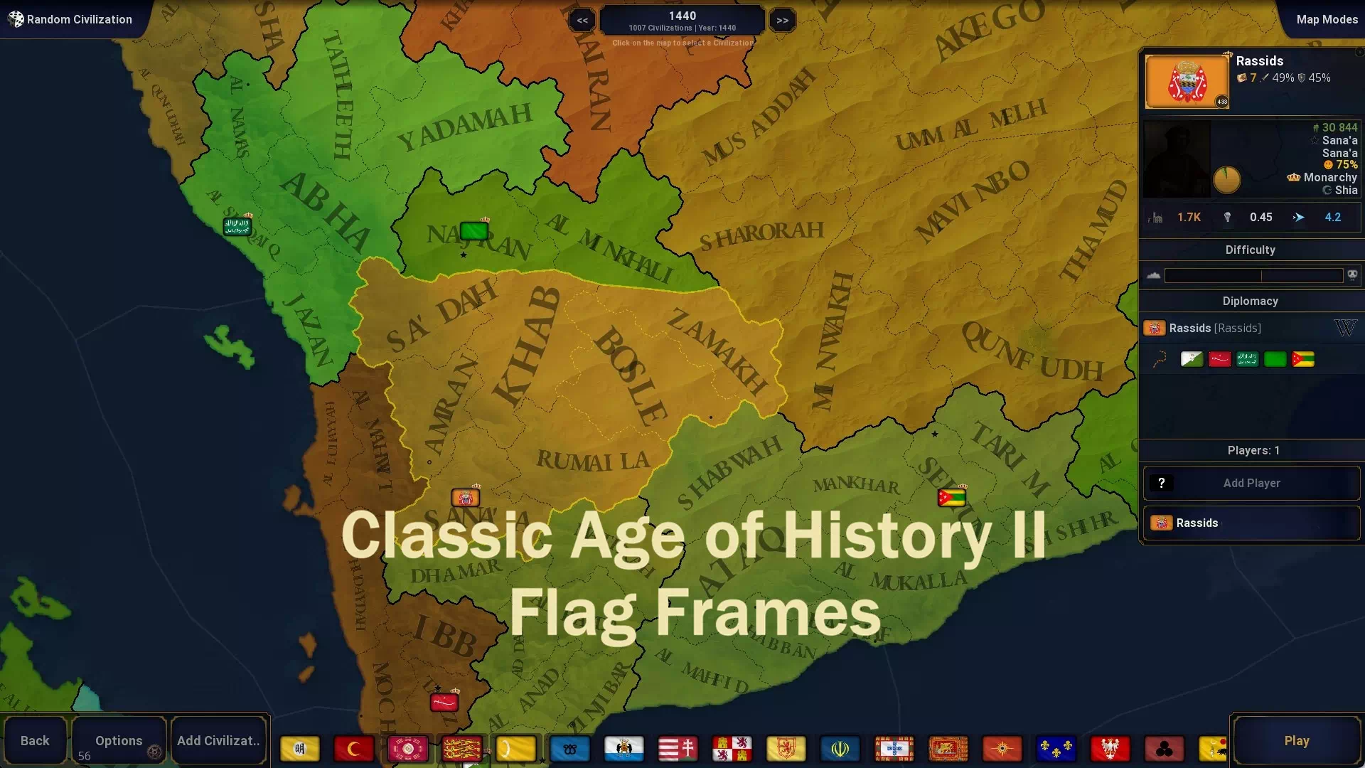 AoH 2 DE: Classic Age of History II Flag Frames