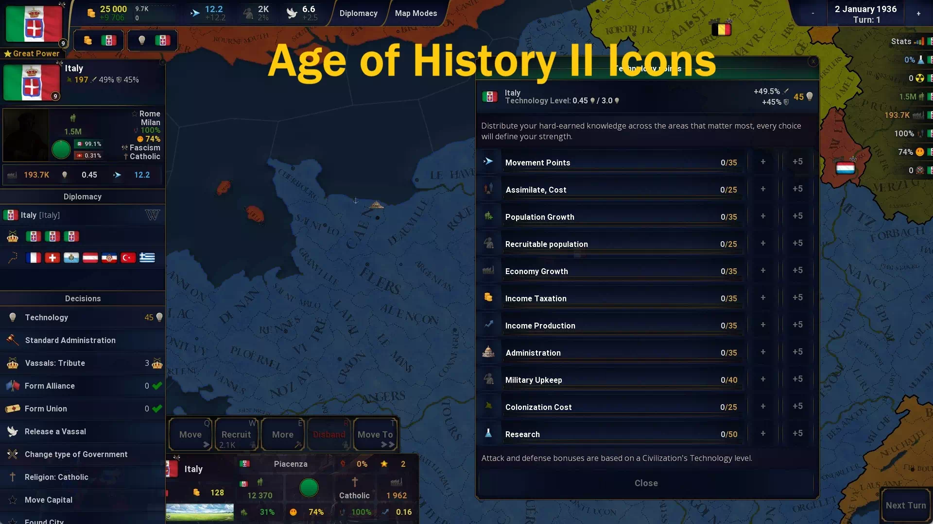 AoH 2 DE: Original Age of History II Icons