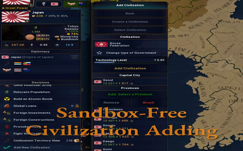 AoH 2 DE: Sandbox-Free Civilization Adding